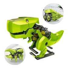 Robot De Juguete Solar De Dinosaurio 3 En 1 Para Niños, Color Verde Claro