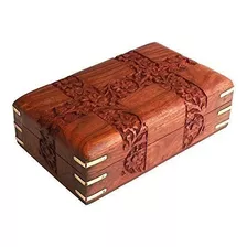 Mejor Palo De Rosa Caja De Recuerdos Para Joyeria Abalorios