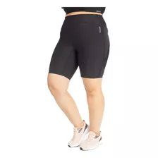 Bermuda Plus Size De Polister Feminina Fitness Cardio