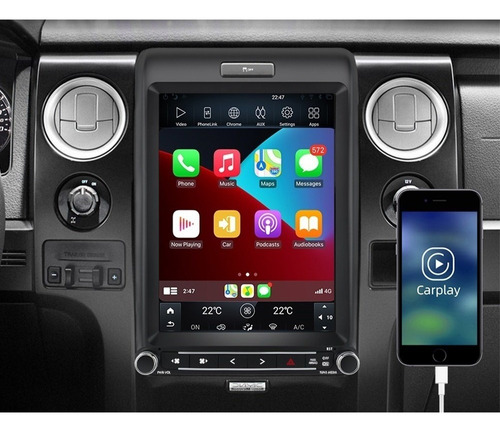 Pantalla De Radio Estreo Gps Tesla Para Ford Raptor F150 20 Foto 2