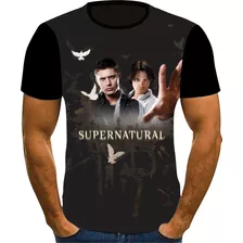 Camisa Camiseta Supernatural Serie Filme Fullprint Top