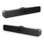 Caixa De Som Gamer Soundbar Pc Notebook Tv Alto Falante Full Black