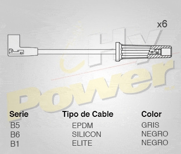 Jgo Cables Buja Silicon Para Buick Century 3.1l 6cil 2004 Foto 2