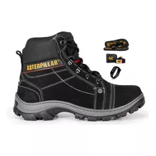 Bota Cat Masculina Confortável Coturno Resistente + Brindes