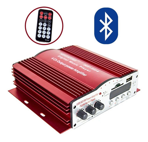 Amplificador Bluetooth Mf-204 Para 4 Bocinas