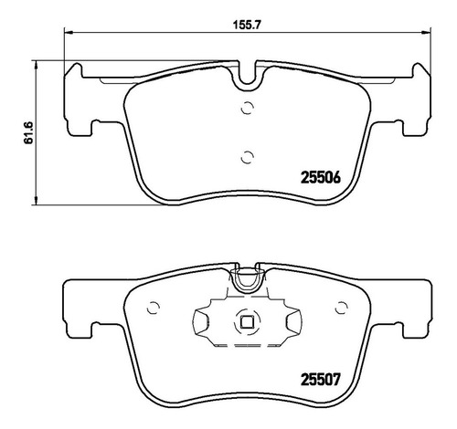 Balatas Brembo Bmw 3 (f30 F80) 320i 2012 A 2014 Cer. Del. Foto 2