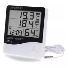 Relógio Digital De Mesa Sensor De Temperatura E Umidade