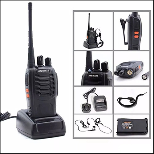 Set Radio Fm Walkie Talkie Audifonos Recargable Foto 2