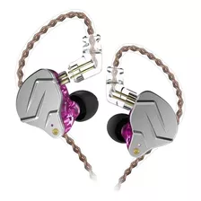 Auriculares Con Cable Kz Zsn Pro Sin Micrófono, Color Morado