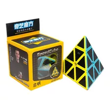 Cubo Rubik Qiyi Pyraminx Stickers Fibra Carbono