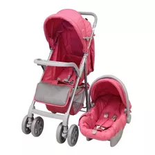 Coche De Paseo Prinsel Sevilla Lx Rosa Con Chasis Color Gris