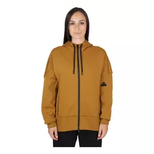 Campera adidas Mission Victory Loose Mujer En Marron | Dexte