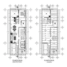 Plano Casa Habitacion 6.5 Mx 18.5m Proyecto Arquitectónico