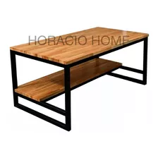 Mesa Ratona Living Industrial Madera Hierro - Horacio Home