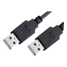 Cabo Usb Macho X Macho Nas Duas Pontas Tipo A 3 Metros Cor Preto