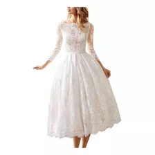 U Vestido De Fiesta Mujer Encaje Sin Espalda Vintage Weeding