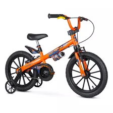 Bicicleta Infantil Nathor Extreme Aro 16 Laranja Aço Carbono
