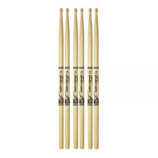 Kit 3 Baquetas Zaidan's Bateria 5a 5b Ou 7a Madeira Marfim