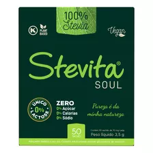 Caixa 50 Sachês Adoçante 70mg Stevita Soul