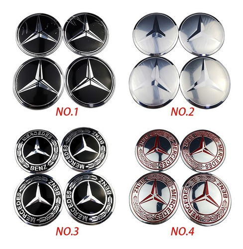 Centros Rin Mercedes-benz Compatible 56 Mm 4 Piezas Foto 2