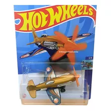 Avião Hot Wheels Raro Th Mad Propz Hkk95 Dourado P