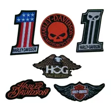 Parches Bordados Harleydavidson Biker Motorcycles Choppers 