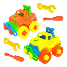 Brinquedo Educativo De Montar Com Chave Kit Jeeps