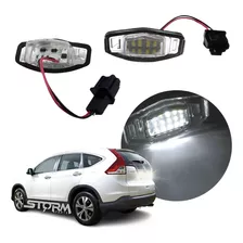 Luz Placa Led Honda Crv 2012 A 2016 Iluminação Par Lâmpada