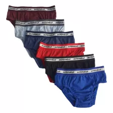 Cueca Slip Infantil Com Cós Confortável Kit 10 Unidades