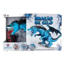 Brinquedo Dragão Gelo Azul Controle Remoto Polibrinq Dg053