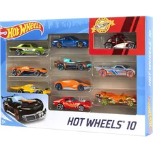 Kit Pacote 10 Carrinhos Miniatura Hot Wheels Original Mattel