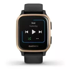 Smartwatch Garmin Venu Venu Sq - Music Edition 1.3 Caixa 40mm De Polímero Reforçado Com Fibra Black, Pulseira Black