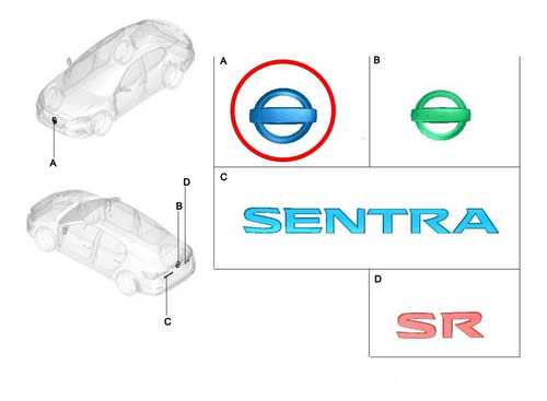 Emblema Delantero Nissan New Sentra B18 Foto 2