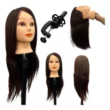 Cabeça De Boneca Manequim De Treino Cabelo Misto 90% Humano