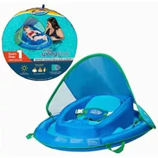 Swimways Flotador Para Bebé, Toldo Ajustable Azul