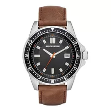 Reloj Pulsera Skechers Hombre Cuero Marrón Análogo Febo