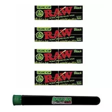 Tubo Y-o Papel Para Armar Raw Black Organic Rolling Papers T