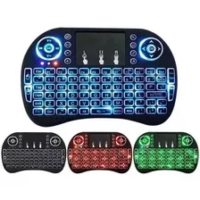 Mini Teclado Controle Sem Fio P/ Smart Tv Tv Box Pc Luminoso