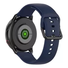 Pulseira 20mm De Silicone Vip Compatível Com Haylou Rs4 Plus Cor Azul-escuro