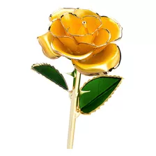 Rosas Chapadas En Oro, Rosas De Aniversario Y Día De San Val