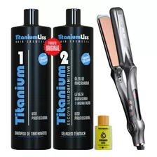 Prancha Chapinha Mq Pro 480f + Definitiva Titanium Liss