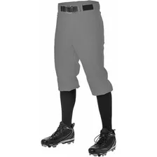 Pantalón Para Beisbol Color Gris Oxford Talla 30-32 Corto