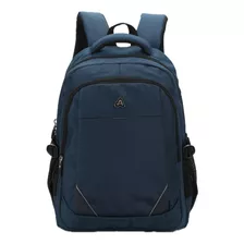 Mochila Ejecutiva Para Notebook - 6 Meses De Color Azul Marino Diseño De La Tela Liso