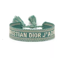 Pulseira Dior Tecido Verde Tradicional