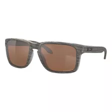 Anteojos De Sol Polarizados Oakley Holbrook Xl Extra Large Con Marco De O Matter Color Woodgrain, Lente Tungsten De Plutonite Prizm, Varilla Woodgrain De O Matter - Oo9417