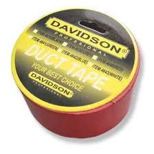 Cinta Duct Tape Roja Impermeable Multipropósito Davidson