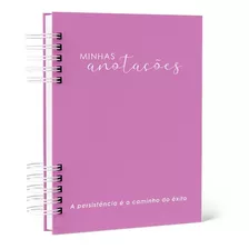 Caderno De Anotacoes 200 Paginas Colors | Rosa Escuro Branco