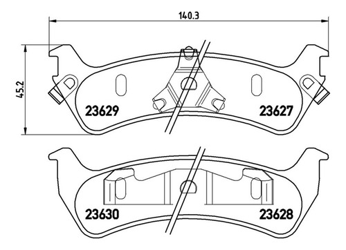 Brembo Balatas Ford Explorer Sport Trac Adrenalin 2005 Tras Foto 2