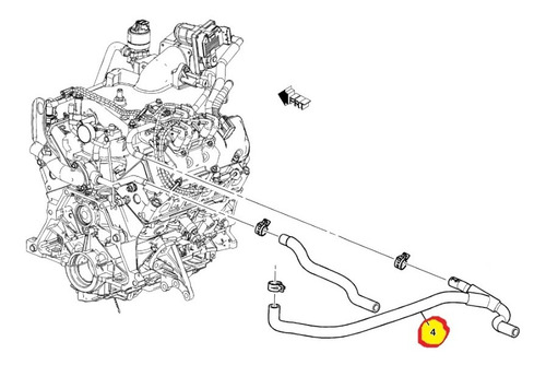 Manguera Salida Calefaccion Chevrolet Equinox 3.4 2005 Foto 5