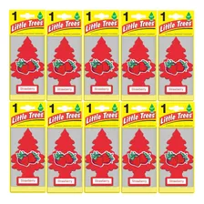 10 Aromatizantes Little Trees Carro Casa Morango Original